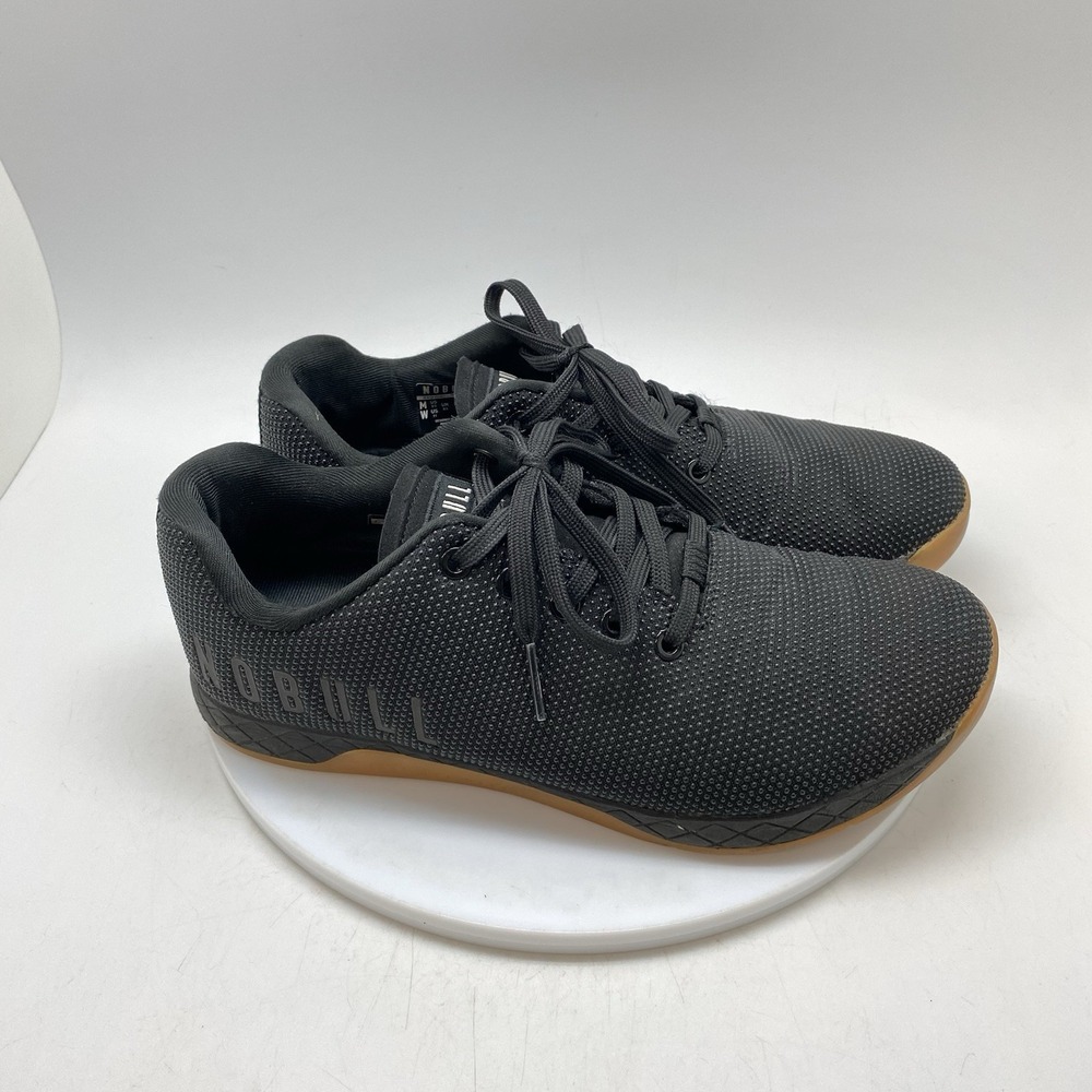 Nobull Outwork Sneakers Mens 9.5 Womens 11 Black Gym Training Athletic Shoes